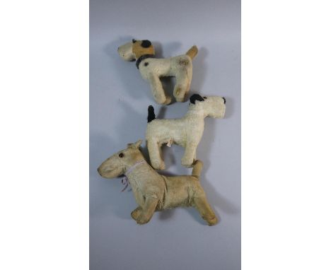 A Collection of Three Vintage Hound Soft Toys including Chiltern, 20cms High 