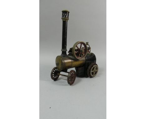 A Bing Live Steam Traction Engine Complete with Burner (Missing Chain, Front Axle Nut and Side Label)