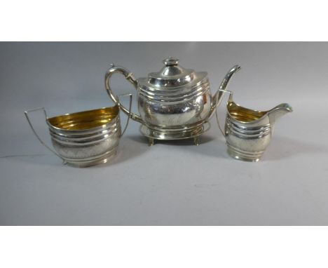 A Georgian Scottish Silver Four Piece Tea Service, Edinburgh 1804 