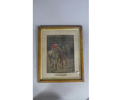 A Framed Victorian Print, Out of the Hunt, 47cm High&nbsp;