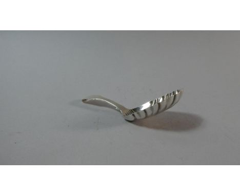 A Georgian Silver Tea Caddy Spoon with Shell Shaped Bowl, London 1822 