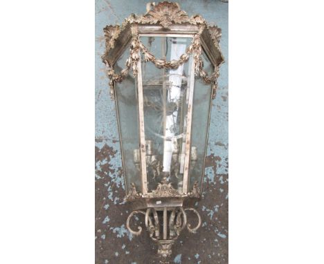 HALL LANTERN, four branches, in plated finish, 125cm H. 