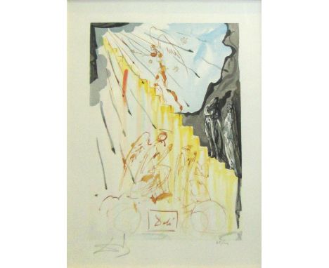 SALVADOR DALI (Spanish, 1904-1989), 'The Celestial Staircase' The Divine Comedy: Paradise 1963, lithograph in colours, 35/100