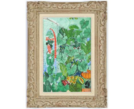 RAOUL DUFY, Le Jardin, Lithograph, Vintage Montparnasse French frame, 45cm x 29 cm. 