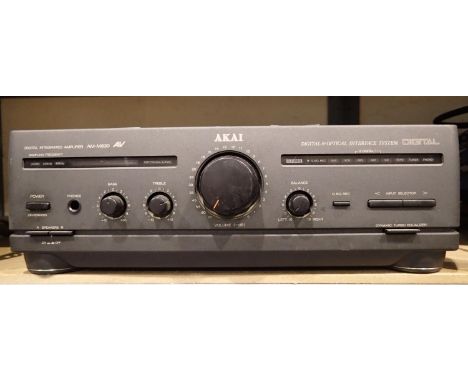 An Akai digital integrated amplifier. Not available for in-house P&amp;P, contact Paul O'Hea at Mailboxes on 01925 659133 
