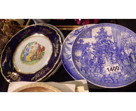 Nine Spode collectors plates. Not available for in-house P&amp;P, contact Paul O'Hea at Mailboxes on 01925 659133 