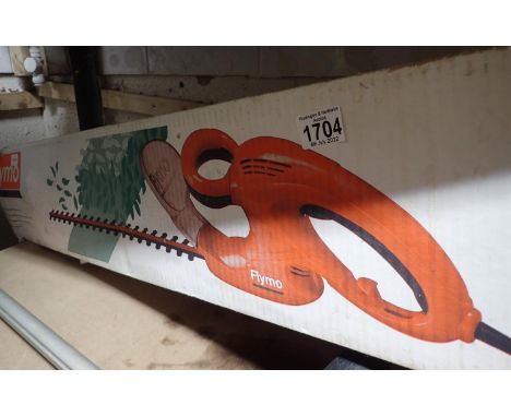 A Flymo chainsaw. Not available for in-house P&amp;P, contact Paul O'Hea at Mailboxes on 01925 659133 