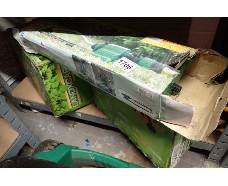 A Landscape electric chainsaw and a Flora Best sprinkler. Not available for in-house P&amp;P, contact Paul O'Hea at Mailboxes