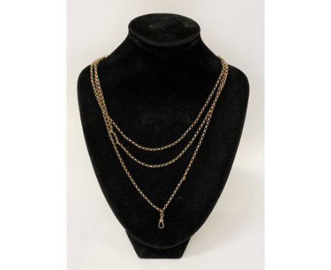 9CT GOLD CHAIN ALBERT CHAIN 14.9 GRAMS APPROX