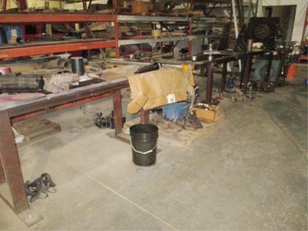 20ft Cylinder Repair Table with Hydraulic Power Unit & Assorted