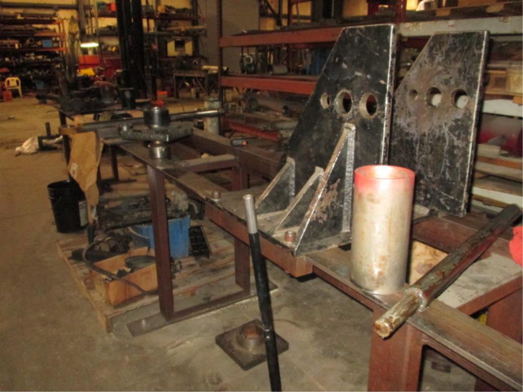 20ft Cylinder Repair Table with Hydraulic Power Unit & Assorted