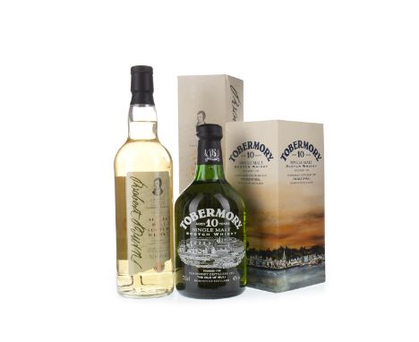 ISLE OF ARRAN ROBERT BURNS MALT Single Malt Scotch Whisky 70cl, 40% volume, in carton. TOBERMORY AGED 10 YEARS OLD Single Mal