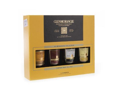 GLENMORANGIE 'THE PIONEERING COLLECTION (4X10CL) Single Malt Scotch Whisky Includes Glenmorangie Lasanta 12 years old (46%), 