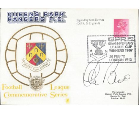 Queens Park Rangers 1972 Dawn First Day Cover Signed By Stan Bowles. Good condition. All autographs come with a Certificate o