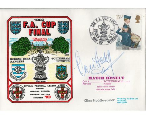 Queens Park Rangers V Tottenham Hotspur 1982 Fa Cup Final Dawn First Day Cover Signed By Glen Hoddle. Good condition. All aut