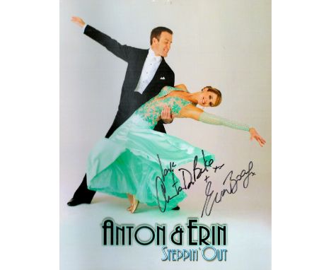 Anton Du Beke and Erin Boag signed 10x8 colour photo. Anton and Erin are known for their wonderful romantic waltz, spectacula