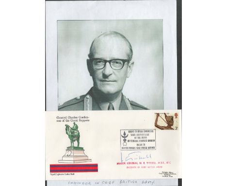 Major General Marston Tickell signed Royal Engineers series FDC General Charles Gordon one of the Great Sappers PM Corps of R
