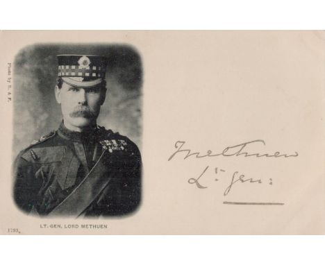 General Lord Methuen signed 6x4 personalised vintage card. Lieutenant General Lord Methuen, KCVO, CB, CMG, Commander of the 1