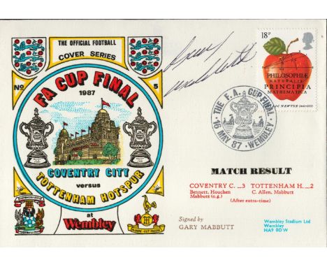 Coventry City V Tottenham Hotspur Fa Cup Final 1987 Dawn First Day Cover Signed By Gary Mabbutt. Good condition. All autograp