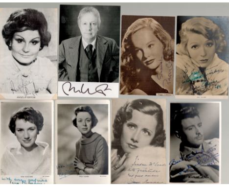 Vintage TV Film Collection. Signatures such as Denis Price, David Dale, Vera McKechnie, Angela Rippon, Polly Elwes, Irene Dun