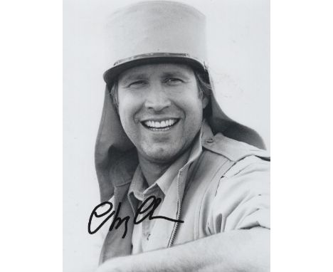Actor, Chevy Chase signed 10x8 black and white photograph. Chase (born October 8, 1943) is an American comedian, writer, and 