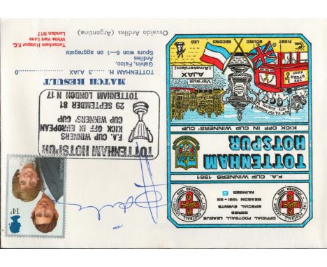 Tottenham Hotspur V Ajax 1981 Dawn First Day Cover Signed By Osvaldo Ardiles. Good condition. All autographs come with a Cert
