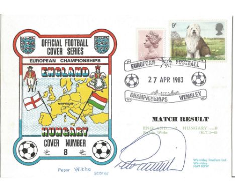 England V Hungary 1983 Dawn First Day Cover Signed By Peter Withe. Good condition. All autographs come with a Certificate of 