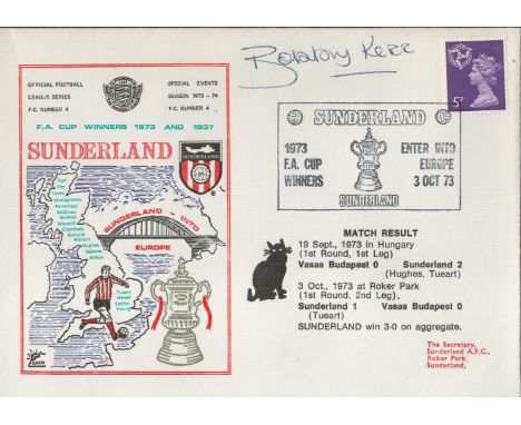 Sunderland V Vasas Budapest 1973 Dawn First Day Cover Signed By Bobby Kerr. Good condition. All autographs come with a Certif
