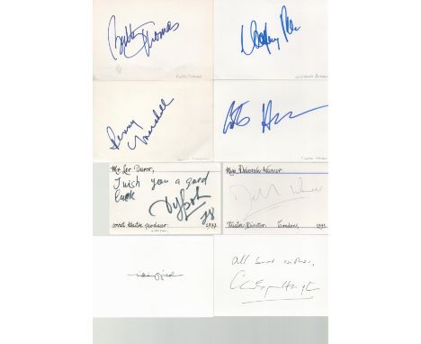 TV Film Producers Collection. Signatures such as Betty Thomas, Wolfgang Peterson, Curtis Hanson, Penny Marshall, Deborah Warn