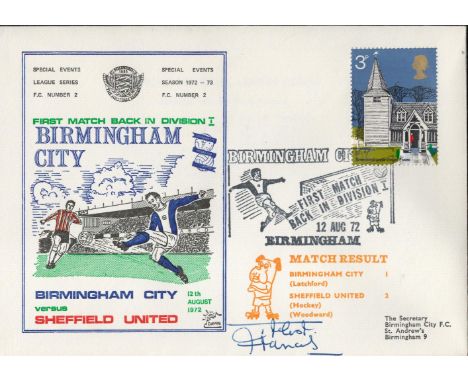 Birmingham City V Sheffield United 1972 Dawn First Day Cover Signed By Trevor Francis. Good condition. All autographs come wi