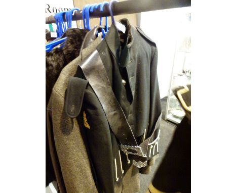 PIPE MAJOR JACKET. Pipe major jacket and leather sash