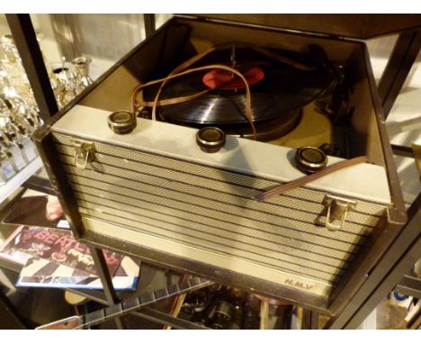 HMV RECORD PLAYER. His Masters Voice mono record player