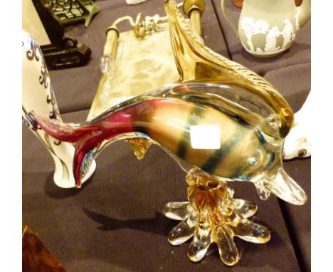 MURANO FISH. Murano glass fish L: 29 cm CONDITION REPORT: This item has no chips or cracks.