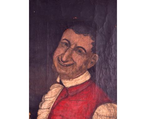ENGLISH SCHOOL (19TH CENTURY) Oil on canvas, a portrait of Tim Bobbin (John Collier) C1848. Oil 12ins x 9ins. 