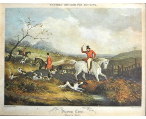 A GROUP OF EIGHT FOX HUNTING PRINTS after William Shayer. (8)