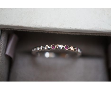 Boxed Clogau silver ring 