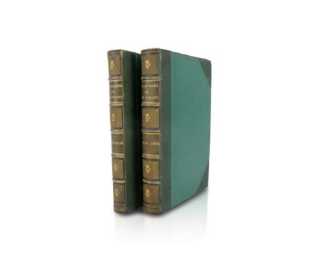 Two volumes of Collections de San Donato auction catalogue created on the occasion of the sales held in 1870 of the Demidov c