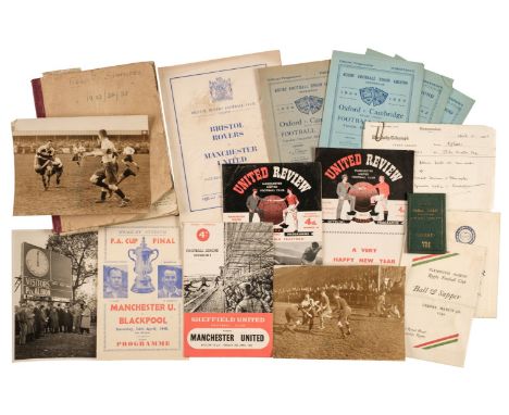 * Football. An Oldham Athletic FC fixture list booklet, 1926-27, a few minor spots, original green cloth (gilt lettering a li