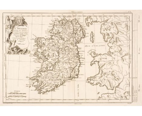 Ireland. Philippe (Pierre), L'Irlande conforme aux Itinéraires et assujettie aux observations astronomiques..., circa 1787, u