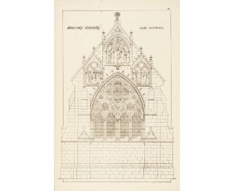 Burges (William). The Architectural Designs of William Burges, A.R.A., edited by Richard Popplewell Pullan, London: 15, Bucki