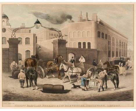 * Prints &amp; Engravings. A collection of approximately 60 prints, mostly 19th-century, including A View of Messrs Barclay P