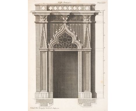 Langley (Batty &amp; Thomas). Gothic Architecture, Improved by Rules and Proportions in many Grand Designs of columns, doors,