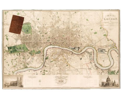 London. Greenwood (C &amp; J), Map of London from an actual survey made in the years 1824, 1825 &amp; 1826..., Greenwood &amp