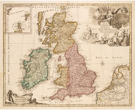 British Isles. Elwe (Ian), Les Isles Britannique qui contiennent les Royaumes d'Angleterre, Ecosse et Irlande..., Amsterdam, 