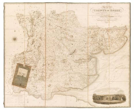 Essex. Greenwood (C &amp; J), Map of the County of Essex, from an actual survey made in the year 1824..., Greenwood, Pringle 
