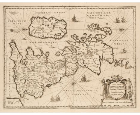 British Isles. Jansson (Jan &amp; Ortelius Abraham), Insularum Britannicarum Acurata Delineatio ex Geographicis Conatibus Abr