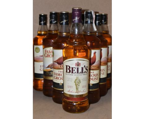 BLENDED WHISKY, Nine One Litre Bottles of The Famous Grouse Blended Scotch Whisky and One Bottle of Bell's Original Blended S