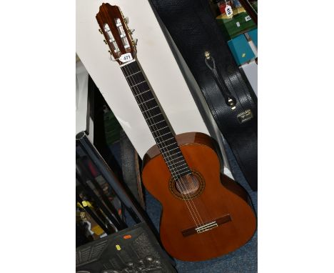 A SPANISH CLASSICAL GUITAR, made by José Ramirez, model GR7, dated 1997, solid cedar wood top and rosewood veneer sides (1) (