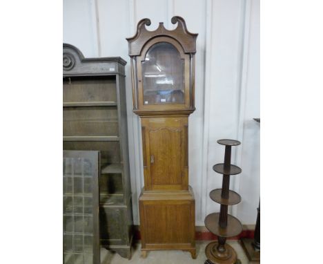 A 19th Century oak longcase clock case
