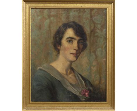 GEORGE GOODWIN KILBURNE (BRITISH 1845 - 1932),PORTRAIT OF A WOMANoil on canvas, signedimage size 52cm x 42cm, overall size 63